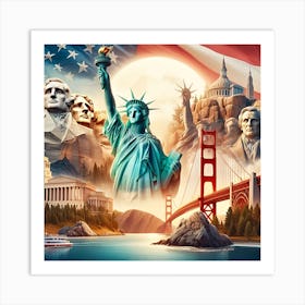 United States Of America 2 Art Print