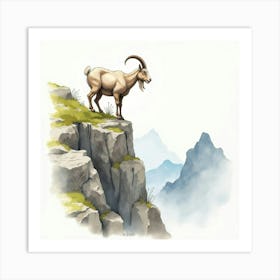 Mountain Goat 1 Art Print