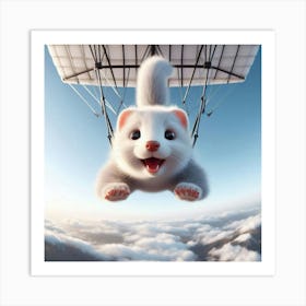 Ferret In The Sky Art Print