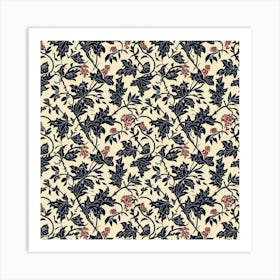 Lily Lane London Fabrics Floral Pattern 1 Art Print