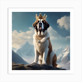 St Bernard 18 Art Print