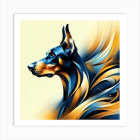 Doberman Pinscher 01 Art Print