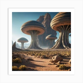 Fungus Landscape Art Print