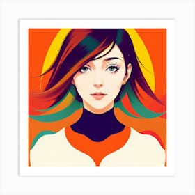 Portrait Of A Girl Art Print