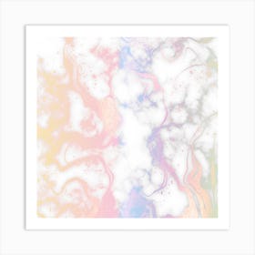 Modern Glitter Marble 01 Art Print