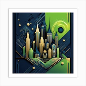 New York City Skyline Art Print