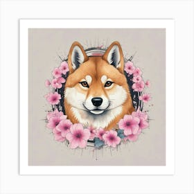 Shiba Inu 21 Art Print