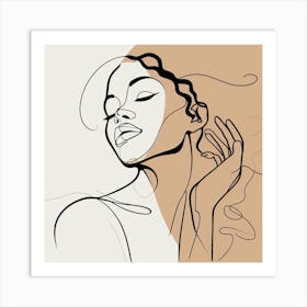 Portrait Of A Woman Art Print