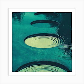 Circles In Water Art Print