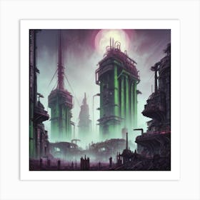 Futuristic Cityscape 1 Art Print