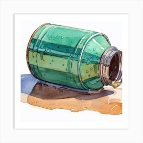 Green Jar Art Print