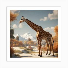 Default Default Retro Giraffe For Defferent Seasons Aestethic 1 Art Print