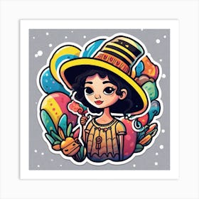 Egyptian Girl Art Print