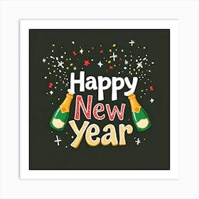 Happy New Year 8 Art Print