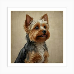 A yorkie female 1 Art Print