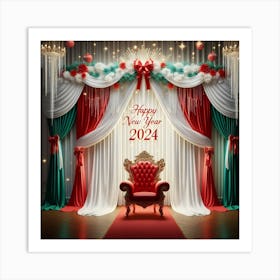 Happy New Year 2024C Art Print