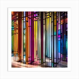 Stained Glass Window Art Print