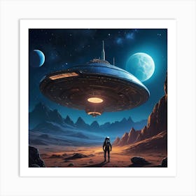 Cosmic Hitchhiker Art Print