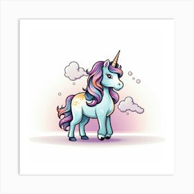 Unicorn 40 Art Print