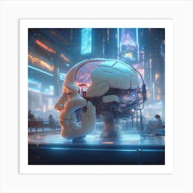 Cybernetic Brain 1 Art Print