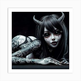 Devil Girl Art Print