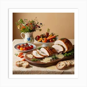 Roasted Turkey 1 Art Print