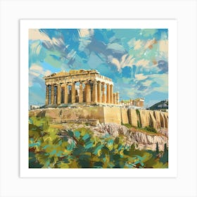 Acropolis In Greece Art Print