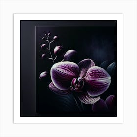 Orchid On Canvas Art Print