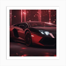 Lamborghini side view Art Print