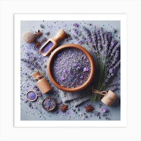 Lavender flowers 2 Art Print