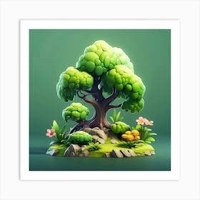 Tree In The Forest Art Print