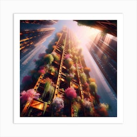 Futuristic Cityscape 2 Art Print