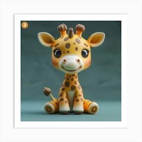 Giraffe 16 Art Print