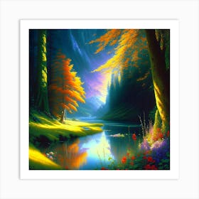 Beautiful Forest Art Print