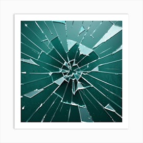 Shattered Glass 6 Art Print