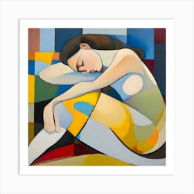 'Sleep' Young Woman Sleeping 3 Art Print