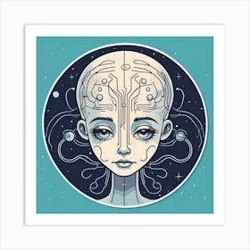 Cyborg Woman 112 Art Print