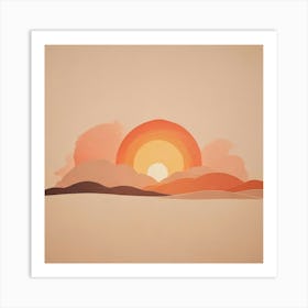 Sunset Stock Videos & Royalty-Free Footage Art Print