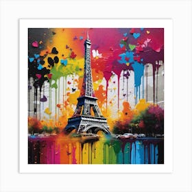 Paris Eiffel Tower 16 Art Print