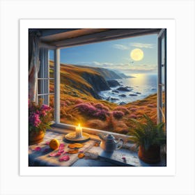 Evening Sea View  Art Print