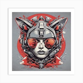 Robot Woman Art Print