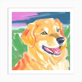 Golden Retriever 04 Art Print