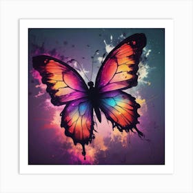 Butterfly Painting 306 Art Print