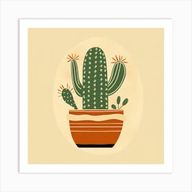 Cactus Illustration Art 51 Art Print