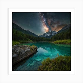 Milky Lake 1 Art Print