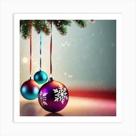 Christmas Ornaments 171 Art Print