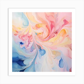 AI Soft Mirage Sonnet Art Print