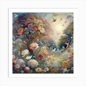 Garden Of Flowers 10 Art Print