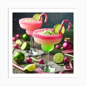 Grinch Margaritas Art Print