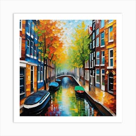 Amsterdam Canals Art Print